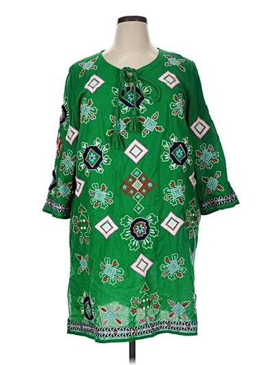 Pre-owned Frances Valentine Casual Dress In Green