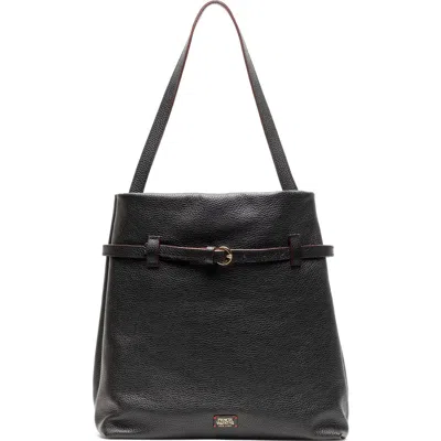 Frances Valentine Charlie Leather Shoulder Bag In Black