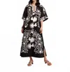 Frances Valentine Charming Caftan Peacock In Blue