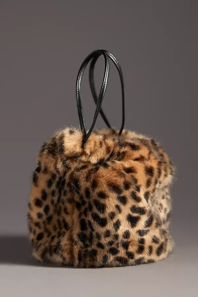 Frances Valentine Cheetah Pouf Bag In Multicolor