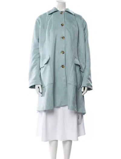 Pre-owned Frances Valentine Coat In Blue
