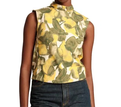 Frances Valentine Colleen Top In Pear Blossom In Multi
