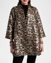 Frances Valentine Cornelia Swing Jacket - Regular And Plus Size In Black/gold