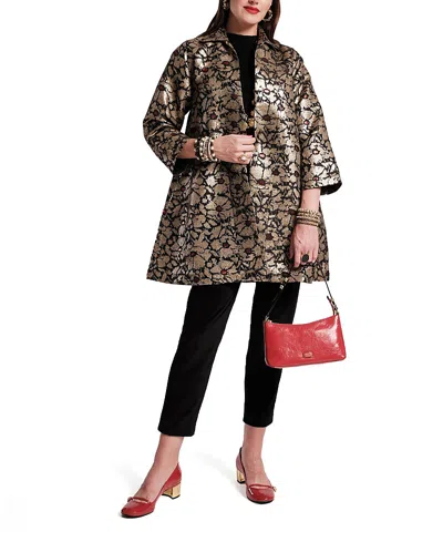 Frances Valentine Cornelia Swing Jacket - Regular And Plus Size In Black
