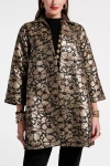 Frances Valentine Cornelia Swing Jacket - Regular And Plus Size In Black/gold