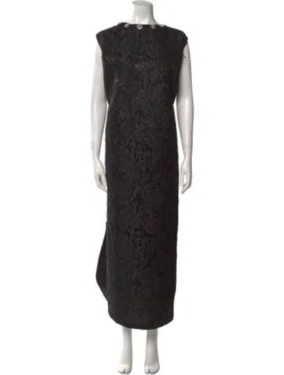 Pre-owned Frances Valentine Cowl Neck Sleeveless Tunic W/ Tags In Black