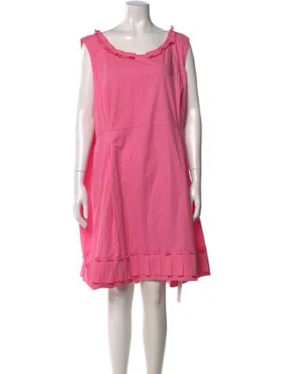 Pre-owned Frances Valentine Crew Neck Mini Dress In Pink
