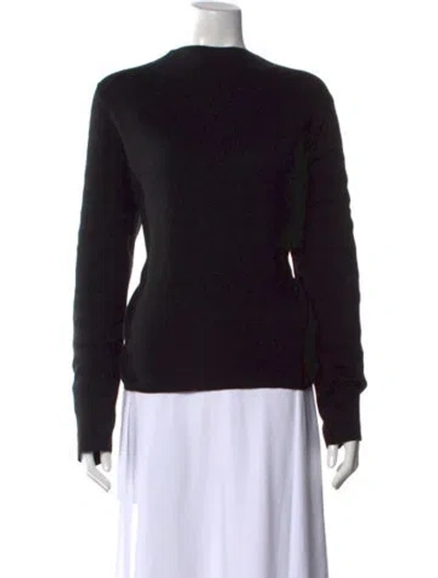 Pre-owned Frances Valentine Crew Neck Sweater In Black