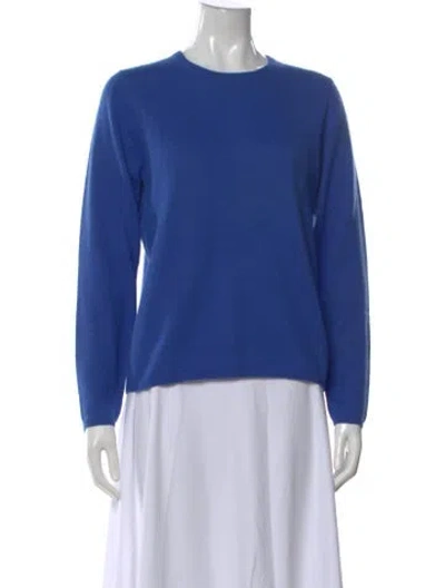Pre-owned Frances Valentine Crew Neck Sweater In Blue