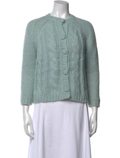 Pre-owned Frances Valentine Crew Neck Sweater In Blue