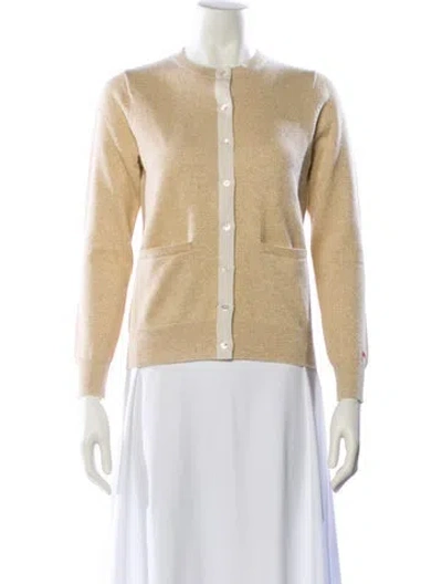 Pre-owned Frances Valentine Crew Neck Sweater In Neutral