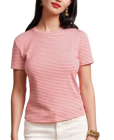 Frances Valentine Crewneck T Ribbed Stripe In Multi