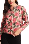 Frances Valentine Darling Cardigan In Pink/green