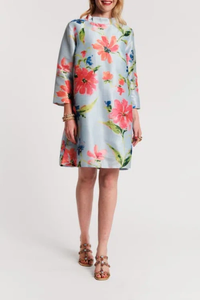 Frances Valentine Diplomat Mini Dress Georgia Print In Multi