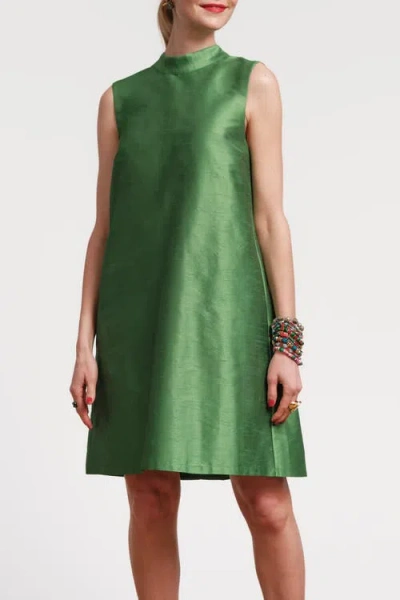 Frances Valentine Diplomat Mini Dress Sleeveless In Green