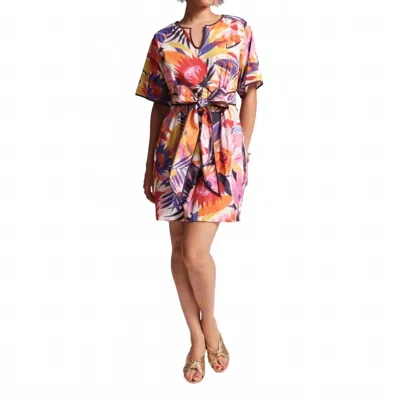 Frances Valentine Doris Dress In Lanai In Pink/multi