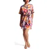 Frances Valentine Doris Lanai Print Cotton Poplin Dress In Pink Multi In Pink