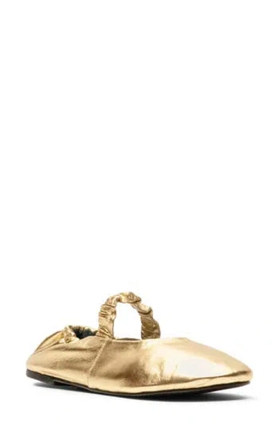 Frances Valentine Eloise Ballet Flat In Gold