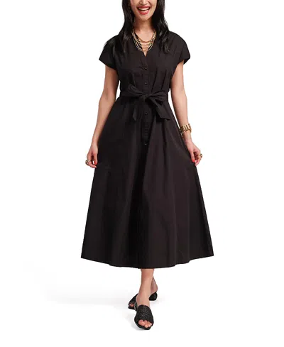 Frances Valentine Eve Dress Solid In Black