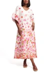 Frances Valentine Fin And Tonic Maxi Dress In Pocket Full Of Posies Pink