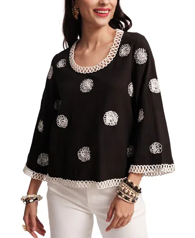 FRANCES VALENTINE FIONA SCRIBBLE TOP