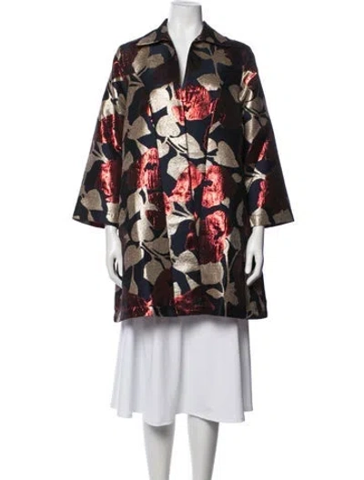 Pre-owned Frances Valentine Floral Print Jacket In Multicolor