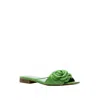 Frances Valentine Gardenia Slide Sandal In Green
