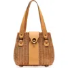 Frances Valentine Gigi Wicker & Leather Basket Bag