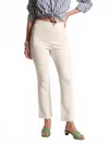 Frances Valentine Quincy Strect Crop Pant In White In White