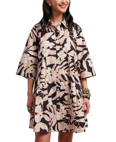 Frances Valentine Isla Shirtdress Sketchy Jungle In Multi