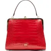 Frances Valentine Jackie Frame Bag In Red