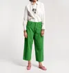 Frances Valentine Jane Pant-corduroy In Moss Green In Green