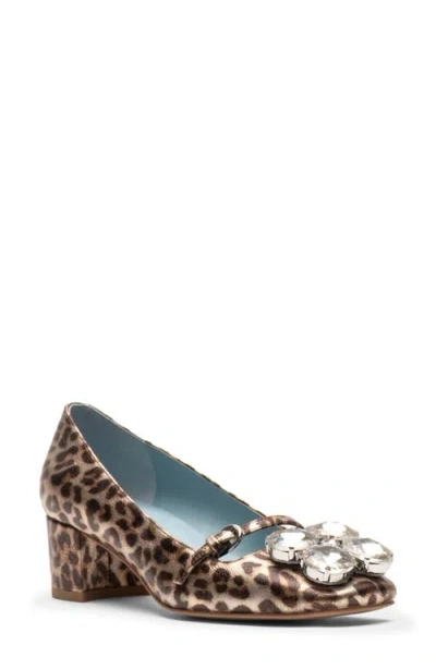 Frances Valentine Josephine Block Heel Pump In Multi