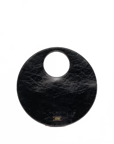 Frances Valentine Juno Circle Crossbody Bag In Black