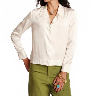 Frances Valentine Katherine Silk Shirt In White
