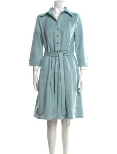 Pre-owned Frances Valentine Knee-length Dress W/ Tags In Blue
