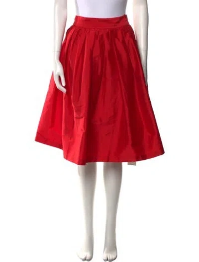 Pre-owned Frances Valentine Knee-length Skirt In Red
