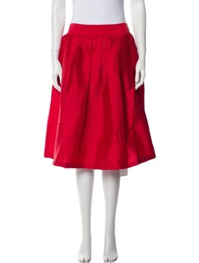Pre-owned Frances Valentine Knee-length Skirt W/ Tags In Red