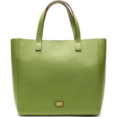 Frances Valentine Large Margaret Leather Tote In Green