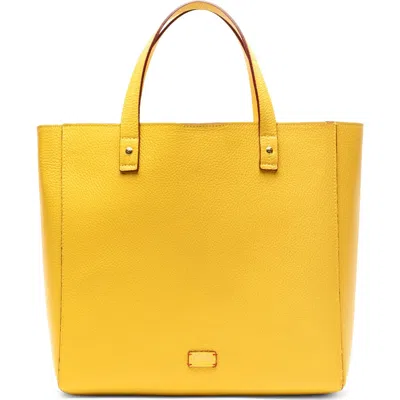 Frances Valentine Large Margaret Leather Tote In Gold