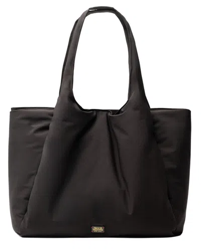 Frances Valentine Large Portia Padded Tote In Black