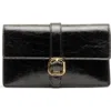 Frances Valentine Leather Accordion Crossbody Bag