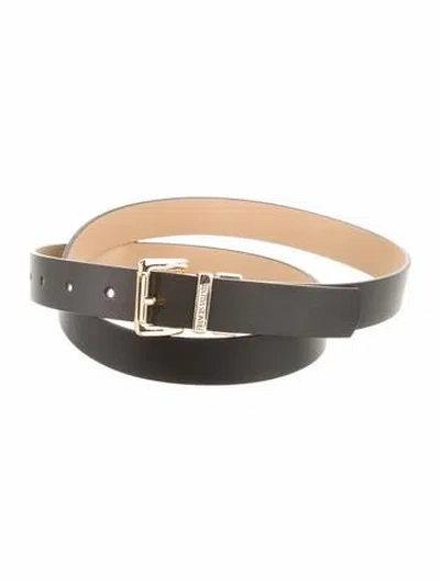 Pre-owned Frances Valentine Leather Belt In Black