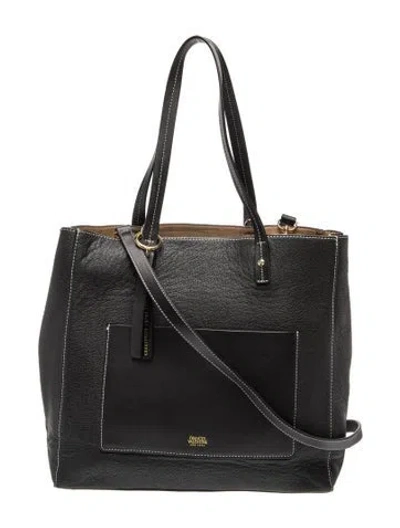 Pre-owned Frances Valentine Leather Bucket Bag In Black
