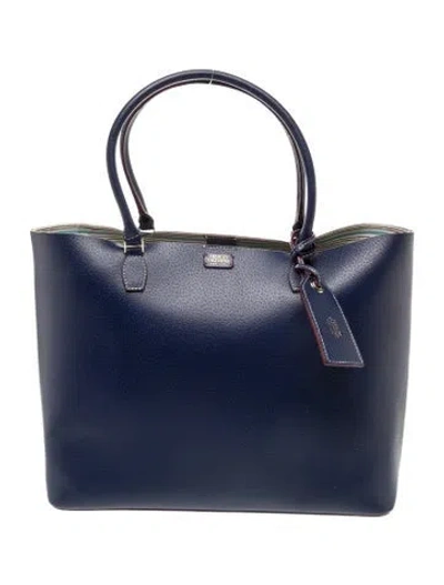 Pre-owned Frances Valentine Leather Bucket Bag In Blue