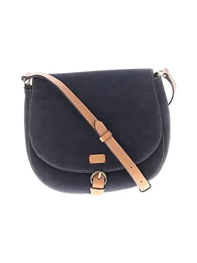 Pre-owned Frances Valentine Leather Crossbody Bag In Blue