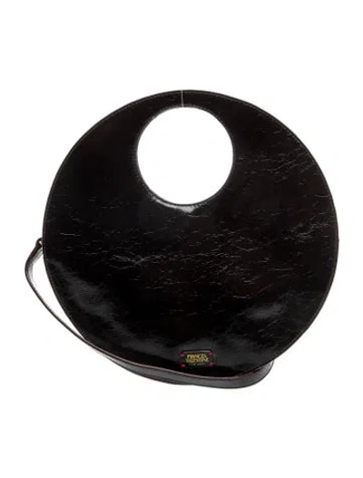 Pre-owned Frances Valentine Leather Hobo W/ Tags In Black