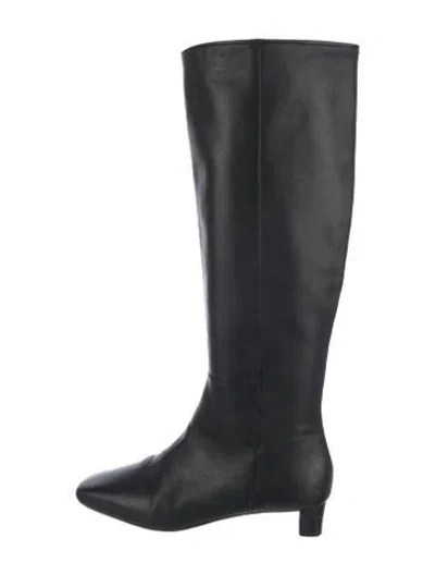 Pre-owned Frances Valentine Leather Riding Boots In Black