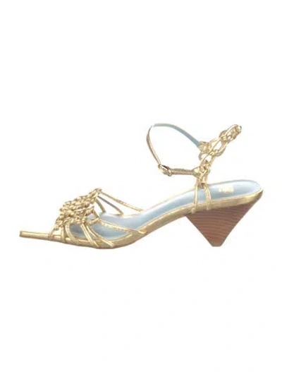 Pre-owned Frances Valentine Leather Sandals In Blue
