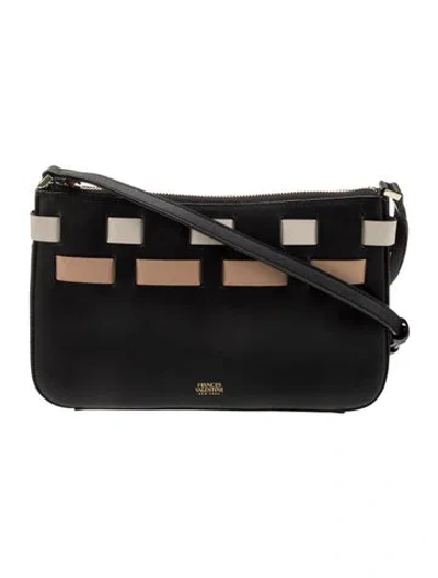 Pre-owned Frances Valentine Leather Shoulder Bag In Black